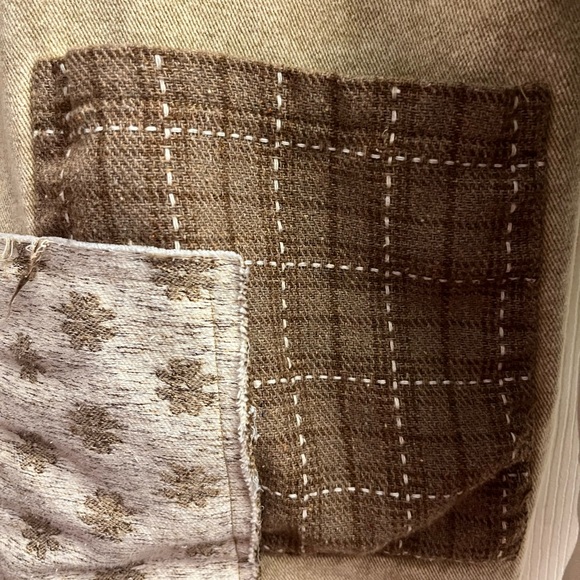 Oli & Hali Honey Beige Western Patch Jacket Oversized Small EUC - Picture 7 of 10